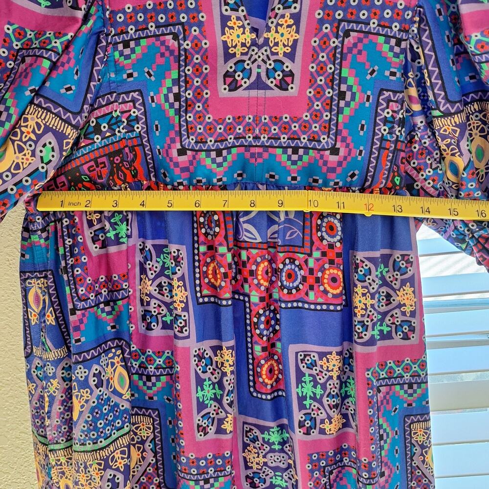 Hunter Bell New York Size M Short Sleeve Boho Maxi Dress - Picture 4 of 13
